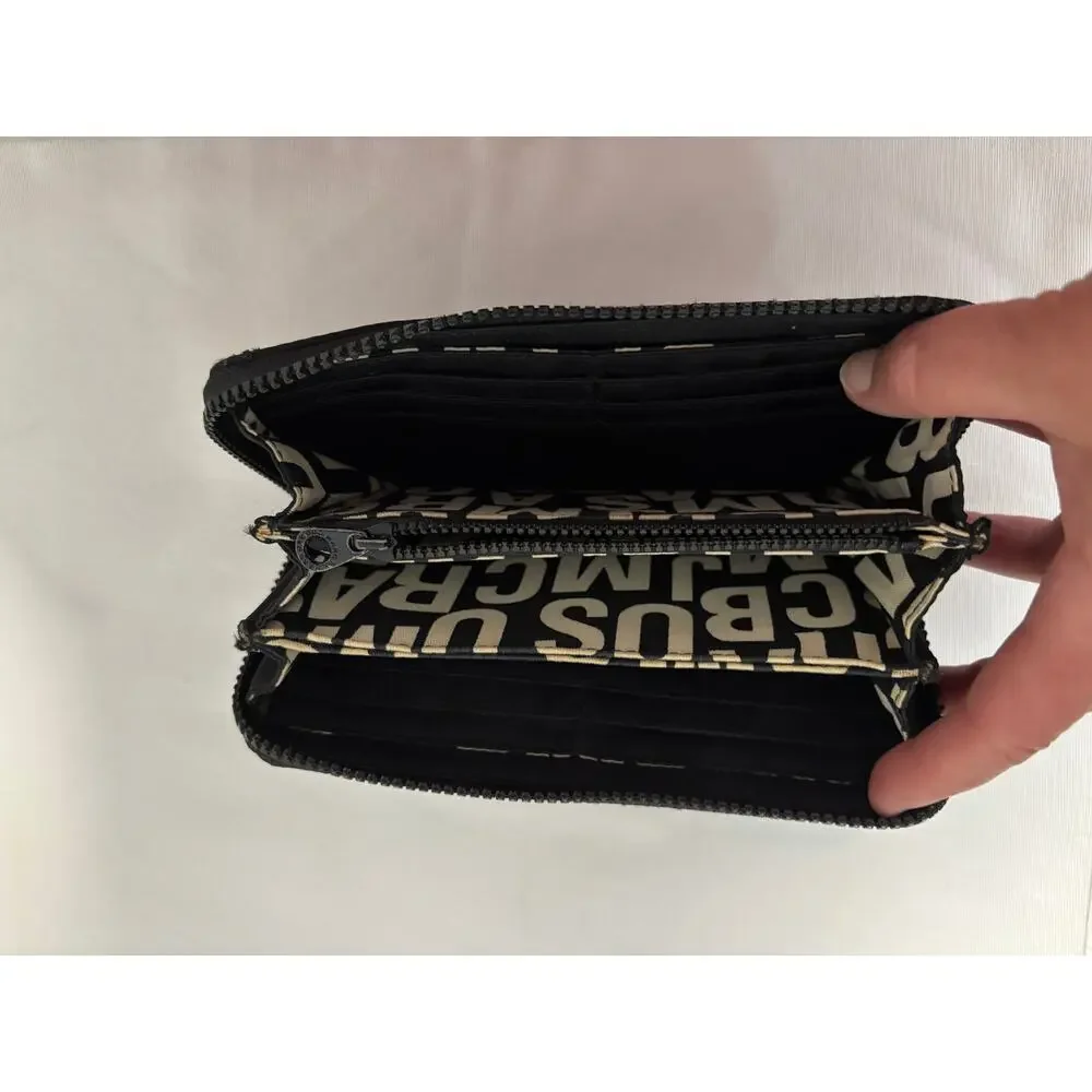 Marc Jacobs Standard Supply Workwear Condtinental Wallet Black Quilted Nylon